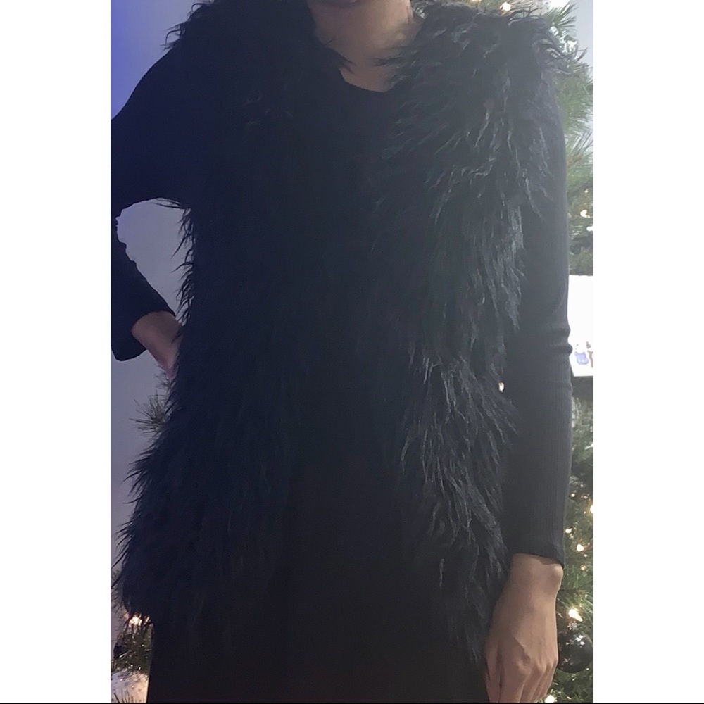 Faux fur vest